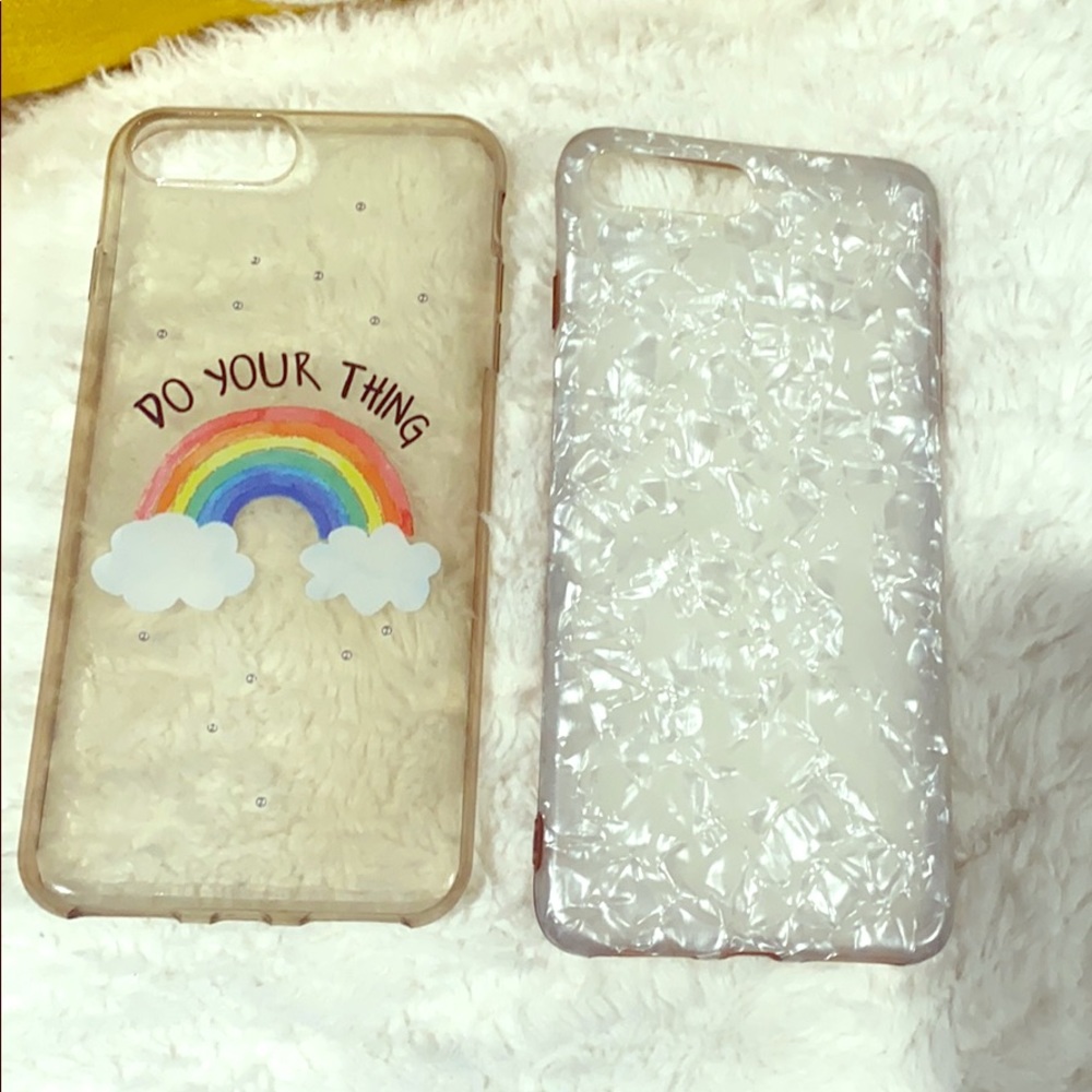 2 Iphone 8 Plus Soft Cases 😍 .